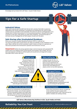 L&T Valves - Tips for Safe Startup
