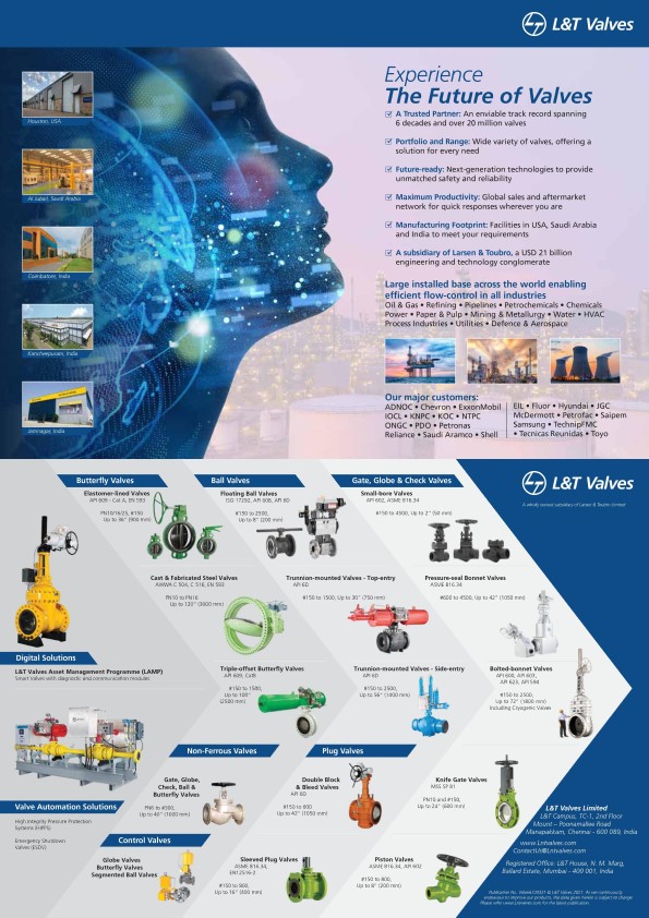 L&T Valves Linecard