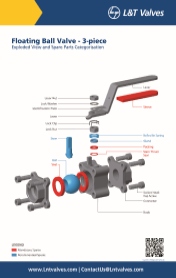 L&T Valves Process Ball Valve - 3-piece