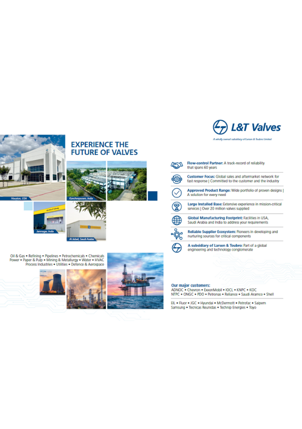 L&T Valves Linecard