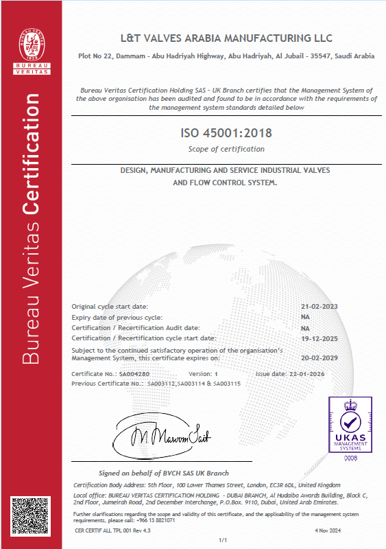 Saudi Plant - ISO 14001:2015