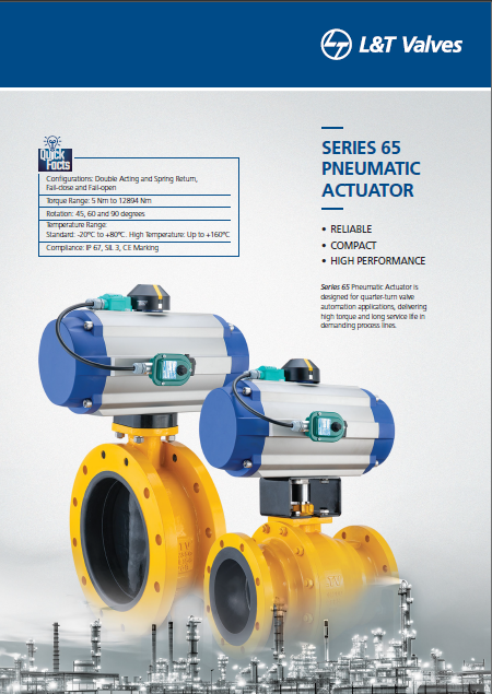 L&T Valves Pneumatic Actutors