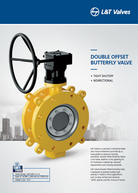 L&T Valves Double-offset Butterfly Valves